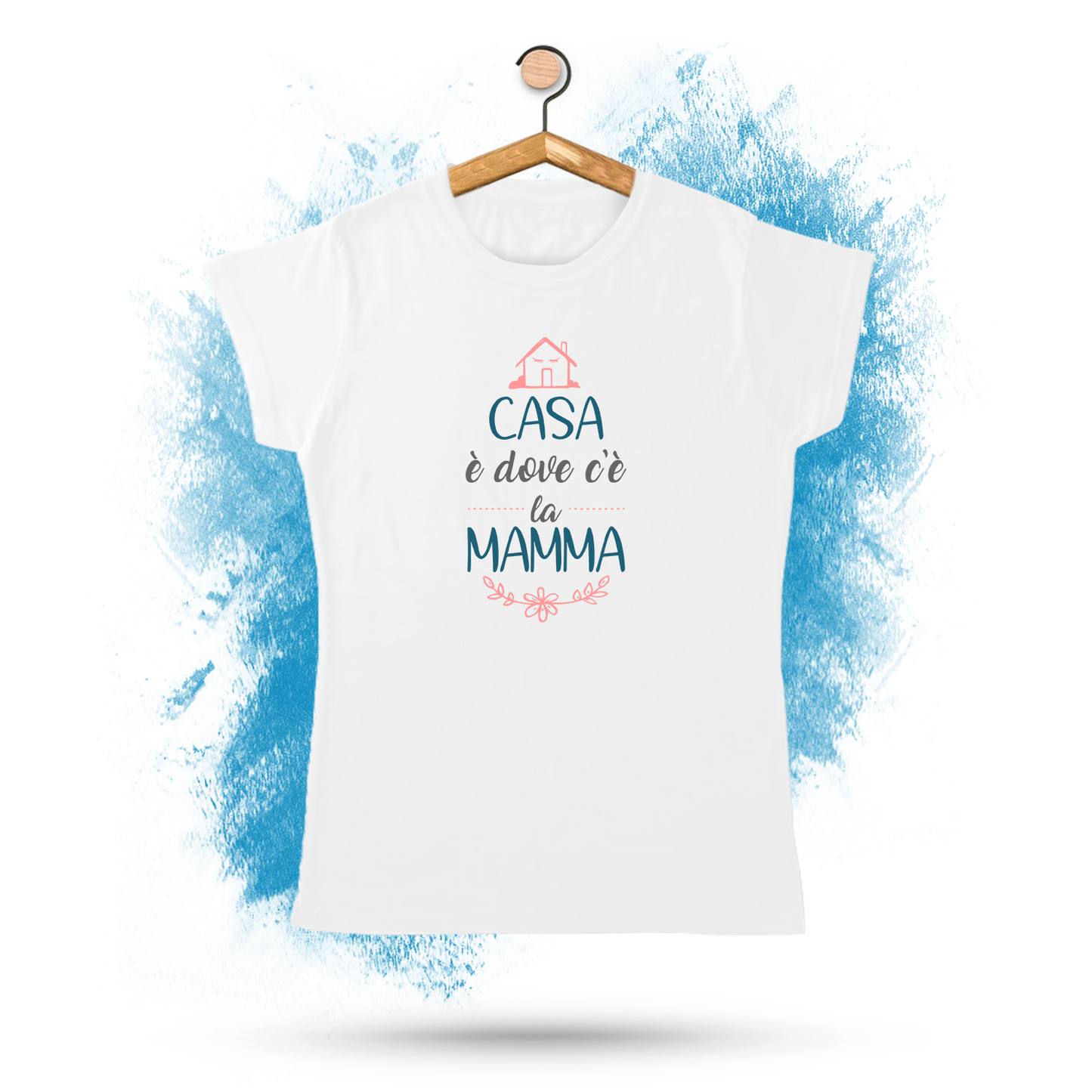 Createe "Casa è Dove c'è la Mamma t-Shirt Idea Regalo per la Festa della Mamma - Anche Taglie Curvy!!