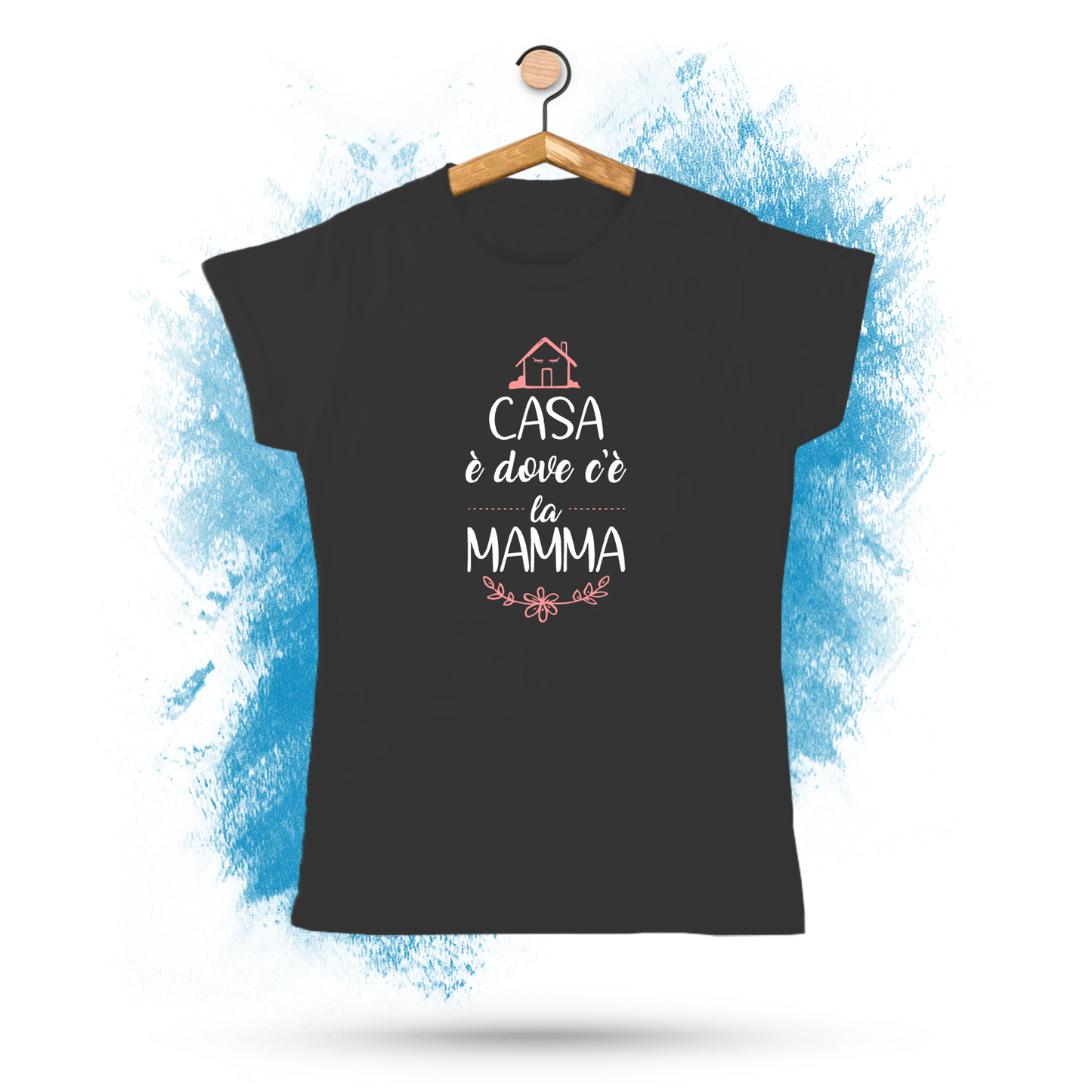 Createe "Casa è Dove c'è la Mamma t-Shirt Idea Regalo per la Festa della Mamma - Anche Taglie Curvy!!