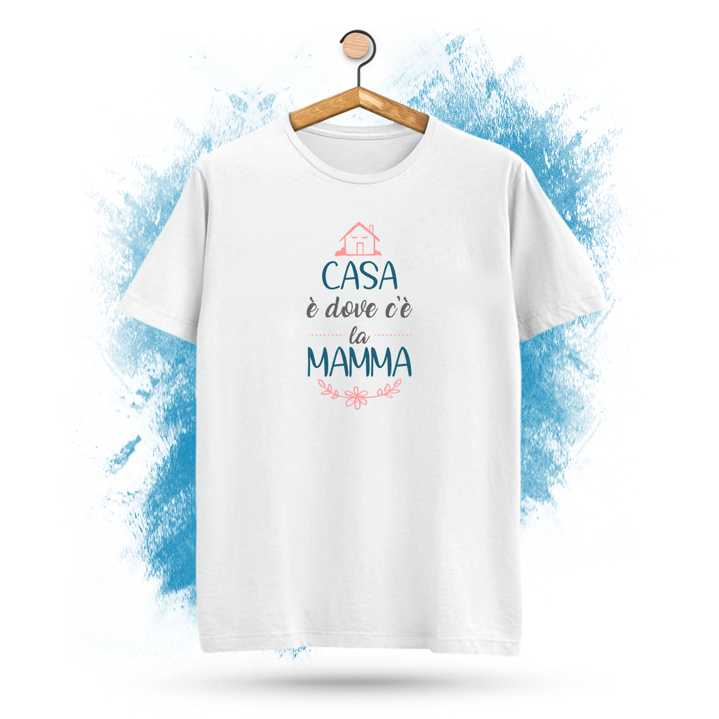 Createe "Casa è Dove c'è la Mamma t-Shirt Idea Regalo per la Festa della Mamma - Anche Taglie Curvy!!