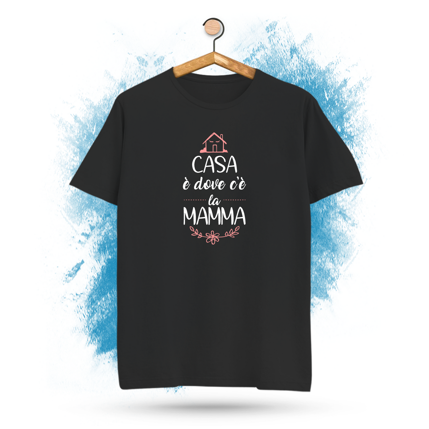 Createe "Casa è Dove c'è la Mamma t-Shirt Idea Regalo per la Festa della Mamma - Anche Taglie Curvy!!