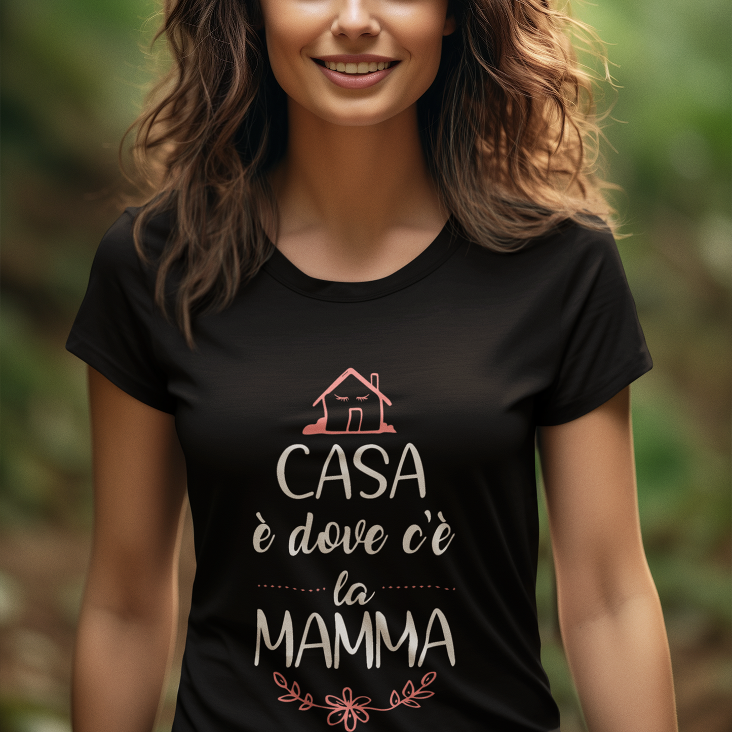 Createe "Casa è Dove c'è la Mamma t-Shirt Idea Regalo per la Festa della Mamma - Anche Taglie Curvy!!