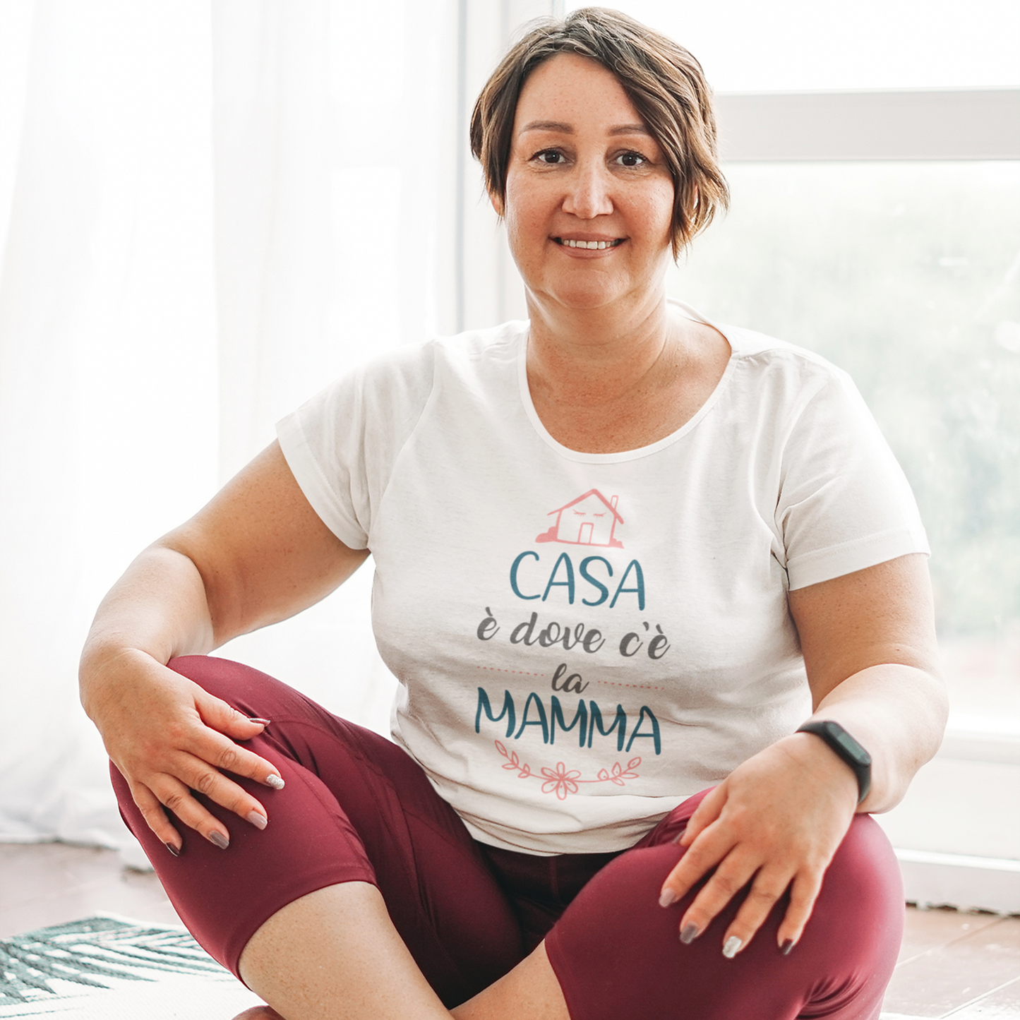 Createe "Casa è Dove c'è la Mamma t-Shirt Idea Regalo per la Festa della Mamma - Anche Taglie Curvy!!